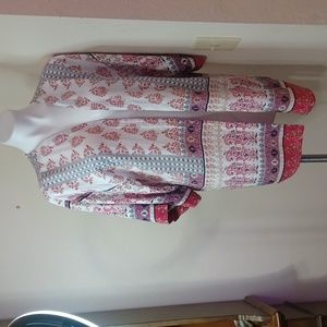 Valerie Stevens open front kimono Style cardigan extra large